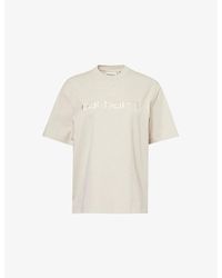 Carhartt - Logo-embroidered Short-sleeve Organic Cotton-jersey T-shirt - Lyst