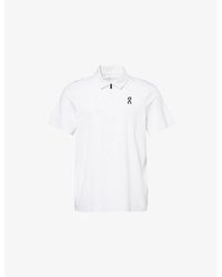 On Shoes - Court Logo-Print Stretch-Jersey Polo Shirt - Lyst