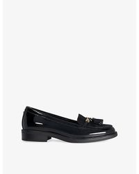 Dune - Gazeles Tassel-Trim Patent Loafers - Lyst