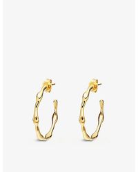 Missoma - Molten Medium 18ct Yellow -plated Vermeil Sterling Silver Hoop Earrings - Lyst