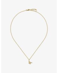 Missoma - Curly Molten Mini Initial W 18Ct Vermeil Necklace - Lyst
