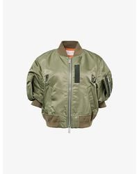 Sacai - Padded Puffed-Short-Sleeves Shell Jacket - Lyst