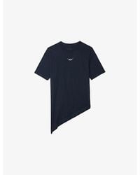 Zadig & Voltaire - Edda Brand-Embellished Cotton-Jersey T-Shirt - Lyst
