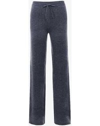 House Of Cb - Yalina Straight-leg Knitted Trousers - Lyst