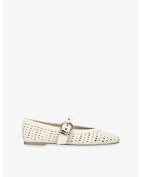 Dolce Vita - Mikel Perforated Suede Ballet Flats - Lyst