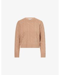 Sporty & Rich - Farm Cable-Knit Cashmere-And-Wool Jumper - Lyst