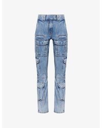 Givenchy - Cargo-pocket Straight-leg Mid-rise Jeans - Lyst