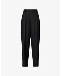 TOTEME - Flannel Wide-Leg Woven Trousers - Lyst
