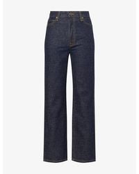 KHAITE - Abigail Straight-Leg Denim Jeans - Lyst