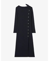 Claudie Pierlot - Long Slim-Fit Stretch-Knit Midi Dress - Lyst