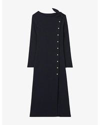 Claudie Pierlot - Long Slim-Fit Stretch-Knit Midi Dress - Lyst