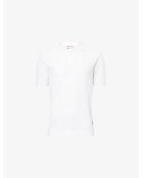 Orlebar Brown - Roddy Open Mesh-Stitch Woven Polo Shirt - Lyst