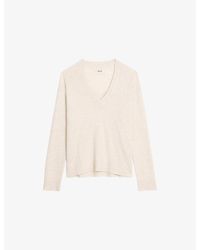Zadig & Voltaire - Mikyz V-Neck Cashmere Jumper - Lyst