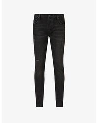 AllSaints - Rex Slim-fit Tapered Stretch-denim Jeans - Lyst