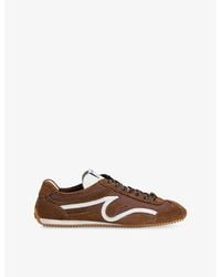 Sandro - Two-Tone Suede Trainers - Lyst