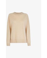 Whistles - Crewneck Knitted Cashmere Jumper - Lyst
