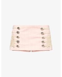 Jaded London - Mandy Military Woven Skort - Lyst