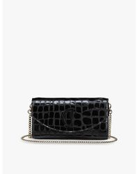 Christian Louboutin - Loubi54 Croc-Embossed Leather Wallet-On-Chain - Lyst