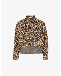 Weekend by Maxmara - Leopard-print Chest-pocket Cotton Shirt - Lyst