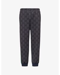 Gucci - Monogram-patterned Tapered-leg Stretch-woven jogging Bottoms - Lyst