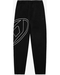 DIESEL - P Marky Megoval Brand-embroidered Cotton jogging Bottoms - Lyst