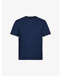 Prada - Logo-Embroidered Slim-Fit Stretch-Cotton T-Shirt - Lyst