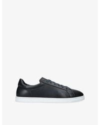 Magnanni - Stretch-Lace Leather Trainers - Lyst