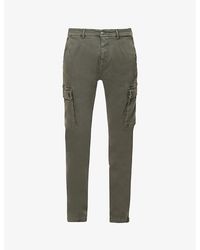 Replay - Jaan Regular-fit Tapered-leg Stretch-cotton Blend Cargo Trousers - Lyst