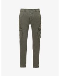 Replay - Jaan Regular-fit Tapered-leg Stretch-cotton Blend Cargo Trousers - Lyst