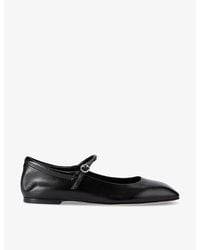 Aeyde - Uma Square-Toe Leather Pumps - Lyst