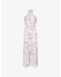 Needle & Thread - Camille's Garden Floral-Print Chiffon Midi Dress - Lyst