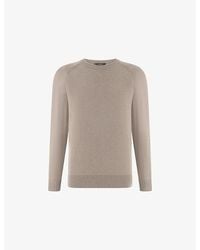 BOGGI - Crewneck Cotton, Silk And Cashmere Jumper - Lyst