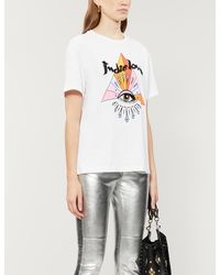 Sandro Indie Cotton-jersey T-shirt - White