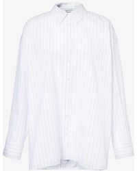 Anine Bing - Chrissy Striped Cotton Shirt - Lyst