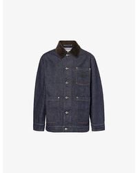 Loewe - Corduroy-Collar Regular-Fit Denim Jacket - Lyst