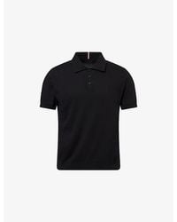 Moncler - Logo-Patch Short-Sleeve Cotton Polo Shirt - Lyst