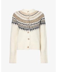 Barbour - Pauline Fair Isle Cardigan - Lyst