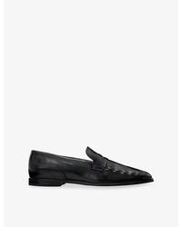 AllSaints - Jules Leather Loafers - Lyst