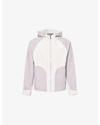 The North Face - Logo-Print Panelled Shell Rain Jacket - Lyst
