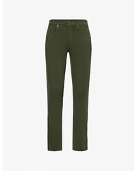PAIGE - Lennox Slim-fit Straight-leg Stretch-woven Jeans - Lyst