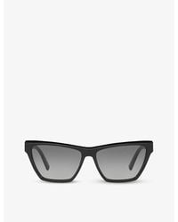 Saint Laurent - Sl M103 Rectangular Cat-eye Acetate Sunglasses - Lyst