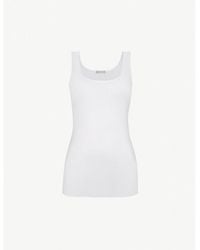 Hanro - Seamless Cotton Vest Top - Lyst