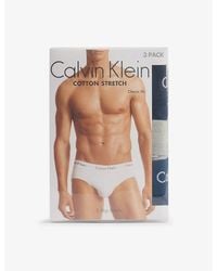 Calvin Klein - Hip Low-Rise Classic-Fit Pack Of Three Cotton-Jersey Briefs - Lyst