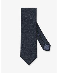 Eton - Classic Graphic-pattern Silk-blend Tie - Lyst