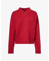 Rails - Lidya V-Neck Cotton, Wool And Cashmere Jumper - Lyst