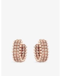 Cartier - Clash De 18Ct Rose- And 1.02Ct Brilliant-Cut Diamond Hoop Earrings - Lyst