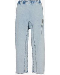Y. Project - Pinch Logo-embroidered Wide-leg Organic-denim Jeans - Lyst