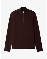 Sandro - Half-Zip Wool Jumper - Lyst