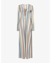 Cheap Monday - Corossol Plunge-Neck Crochet-Knit Maxi Dress - Lyst