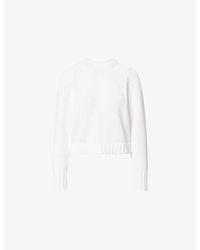ME+EM - Chunky Straight Crop Cotton Jumper - Lyst